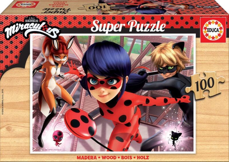 Clementoni 3D Vision Puzzle - Miraculous Ladybug - 104 Pezzi Con Occhiali 3D