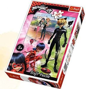 Los mejores puzzles de Miraculous Ladybug - Puzzle de Miraculous Ladybug en París de 100 piezas de Nathan