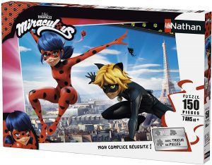 Los mejores puzzles de Miraculous Ladybug - Puzzle de Miraculous Ladybug en París de 150 piezas de Nathan