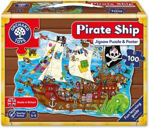 Los mejores puzzles de Piratas - Puzzle de Barco de piratas de 100 piezas de Orchard Toys