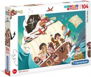 Los mejores puzzles de Piratas - Puzzle de Barco de piratas de 104 piezas de Clementoni