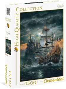 Los mejores puzzles de Piratas - Puzzle de Barco de piratas de 1500 piezas de Clementoni
