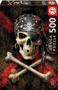 Los mejores puzzles de Piratas - Puzzle de Calavera pirata de 500 piezas de Educa