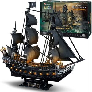 Los mejores puzzles de Piratas - Puzzle de Queen Anne's en 3D de 340 piezas de CubicFun