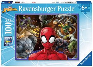 Los mejores puzzles de Spiderman - Puzzle de Spiderman vs Seis Siniestros de 100 piezas de Ravensburger