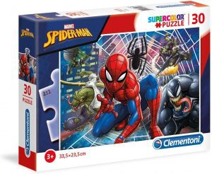 Los mejores puzzles de Spiderman - Puzzle de Spiderman vs Seis Siniestros de 30 piezas de Clementoni