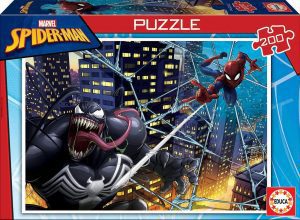 Los mejores puzzles de Spiderman - Puzzle de Spiderman vs Venom de 200 piezas de Clementoni