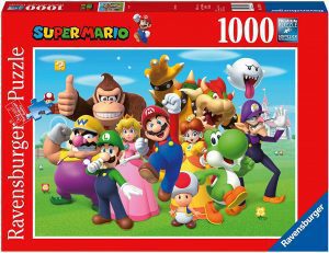 Los mejores puzzles de Super Mario Bros - Puzzle de personajes de Super Mario Bros de 1000 piezas de Ravensburger