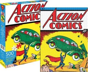 Los mejores puzzles de Superman - Puzzle de Superman clÃ¡sico de 500 piezas de Action Comics de Aquarius