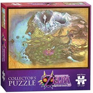Los mejores puzzles de Zelda - Puzzle de mapa de la Leyenda de Zelda de Majora Mask de 550 piezas de Collector Games