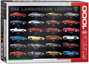 Los mejores puzzles de coches - Puzzle de la Leyenda de Lamborghini de 1000 piezas de Eurographics