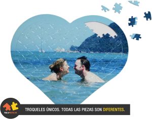 Los mejores puzzles de corazón - Puzzle de corazón personalizado de 97 piezas de Solopuzzles