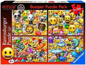 Los mejores puzzles de emojis - Puzzle de 4 x 100 piezas de Ravensburger de emoticonos