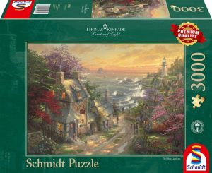 Los mejores puzzles de faros - Puzzle de Faro con lobos de 3000 piezas de Schmidt- Puzzle de Faro
