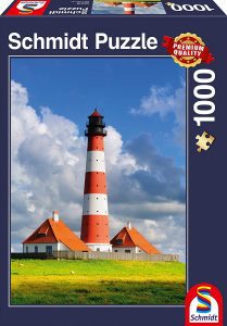 Los mejores puzzles de faros - Puzzle de Faro de Westerhever de 1000 piezas de Schmidt- Puzzle de Faro