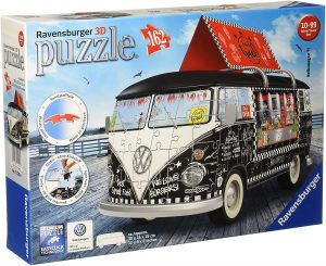 Los mejores puzzles de furgonetas volkswagen Hippie de surf - Puzzle de Furgoneta Volkswagen en 3D Food Truck de 162 piezas de Educa