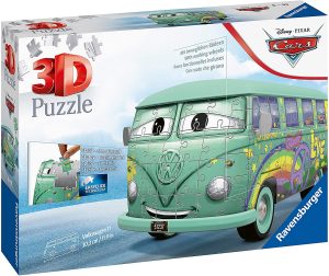 Los mejores puzzles de furgonetas volkswagen Hippie de surf - Puzzle de Furgoneta Volkswagen en 3D T1 de Cars de 162 piezas de Educa