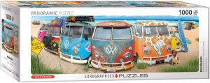 Los mejores puzzles de furgonetas volkswagen Hippie de surf - Puzzle de panorama de Furgonetas Volkswagen de 1000 piezas de Eurographics