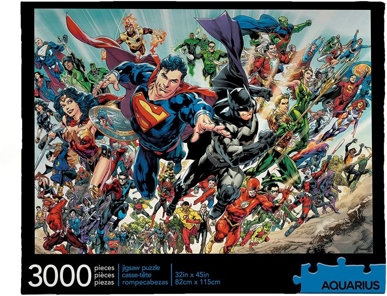 Los mejores puzzles de héroes de DC - Puzzle de 3000 piezas de personajes de DC Comics