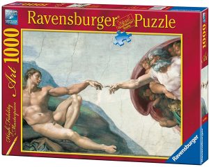 Los mejores puzzles de la Creación de Adán de Michelangelo - Puzzle de la creación de Adán de Michelangelo de 1000 piezas de Ravensburger