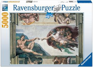Los mejores puzzles de la Creación de Adán de Michelangelo - Puzzle de la creación de Adán de Michelangelo de 5000 piezas de Ravensburger