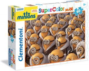 Los mejores puzzles de los Minions - Puzzle de los Minions con abrigos de 60 piezas de Clementoni