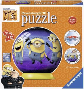 Los mejores puzzles de los Minions - Puzzle de los Minions en 3D de 72 piezas de balón de Ravensburger