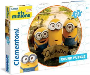 Los mejores puzzles de los Minions - Puzzle de los Minions redondo de 212 piezas de Clementoni