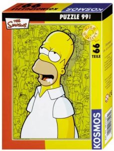 Los mejores puzzles de los Simpsons - Puzzle de Homer Simpson de 99 piezas de Kosmos
