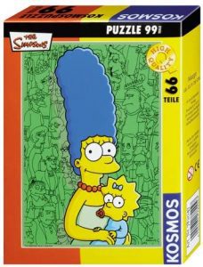 Los mejores puzzles de los Simpsons - Puzzle de Marge y Maggie Simpson de 99 piezas de Kosmos