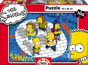 Los mejores puzzles de los Simpsons - Puzzle de matones de los Simpsons de 100 piezas de Educa