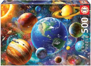 Los mejores puzzles de planetas del Sistema Solar - Puzzle de planetas del Sistema Solar de 500 piezas de Educa