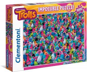 Los mejores puzzles de trolls - Puzzle de 1000 piezas de Trolls Imposible de Clementoni