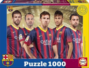 Los mejores puzzles del FC Barcelona del Camp Nou - Puzzle de jugadores del Barça de 1000 piezas de Educa