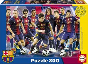Los mejores puzzles del FC Barcelona del Camp Nou - Puzzle de jugadores del Barça de 200 piezas de Educa