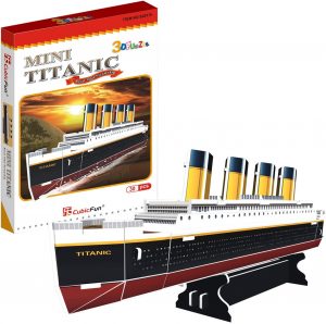 Los mejores puzzles del Titanic - Puzzle del mini Titanic en 3D de CubicFun Tachan