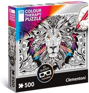Los mejores puzzles para colorear - Puzzle de León para colorear de 500 piezas de Ravensburger