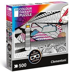 Los mejores puzzles para colorear - Puzzle de faro para colorear de 500 piezas de Ravensburger
