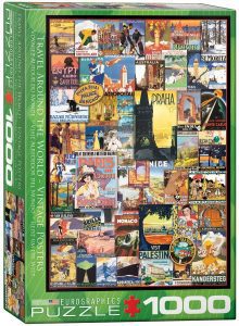 Los mejores puzzles vintage - Puzzles estilo Vintage - Puzzle de Pósters de ciudades Vintage de 1000 piezas de Eurographics