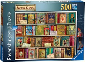 Los mejores puzzles vintage - Puzzles estilo Vintage - Puzzle de librería Vintage de 500 piezas de Ravensburger
