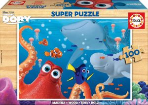 Puzzle de Buscando a Dory de 100 piezas de Educa - Los mejores puzzles de Disney Pixar - Puzzle de Buscando a Nemo y Dory de Disney Pixar