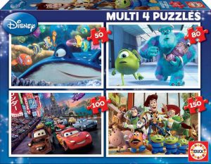 Puzzle de Buscando a Nemo, Monster Inc, Cars y Toy Story de Educa - Los mejores puzzles de Disney Pixar - Puzzle de películas de Disney Pixar