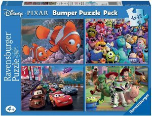 Puzzle de Buscando a Nemo, Monster Inc, Cars y Toy Story de Ravensburger - Los mejores puzzles de Disney Pixar - Puzzle de películas de Disney Pixar