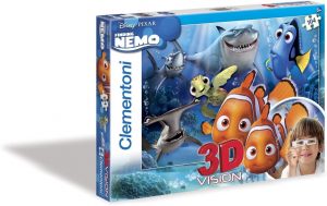 Puzzle de Buscando a Nemo de 104 piezas de 3D de Clementoni - Los mejores puzzles de Disney Pixar - Puzzle de Buscando a Nemo y Dory de Disney Pixar
