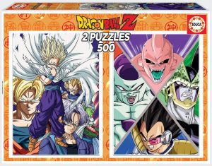 Puzzle de Dragon Ball Z de x 500 piezas de Educa - Los mejores puzzles de series de televisión de anime - Puzzle de villanos de Dragon Ball Z