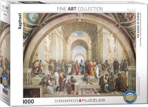 Puzzle de Escuela de Atenas de 1000 piezas de EuroGraphics - Los mejores puzzles de Atenas en Grecia - Puzzles de obras de arte