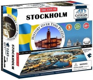 Puzzle de Estocolmo de Suecia de 4d - Los mejores puzzles de Estocolmo de Suecia - Puzzles de ciudades del mundo