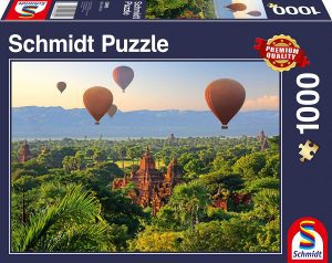 Puzzle de Globos aerostáticos Mandalay Myanmar de 1000 piezas de Schmidt - Los mejores puzzles de Globo Aerostático