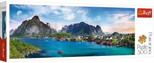 Puzzle de Islas Lofoten de Noruega de 500 piezas de Trefl - Los mejores puzzles de Noruega - Puzzles de paÃ­ses