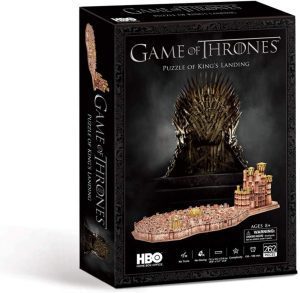Puzzle de Juego de Tronos de Desembarco del Rey en 3D de 262 piezas - Los mejores puzzles de series de televisión - Puzzle de Game of Thrones - Juego de Tronos